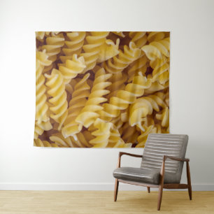 Pasta Fusilli Noodles Wandteppich