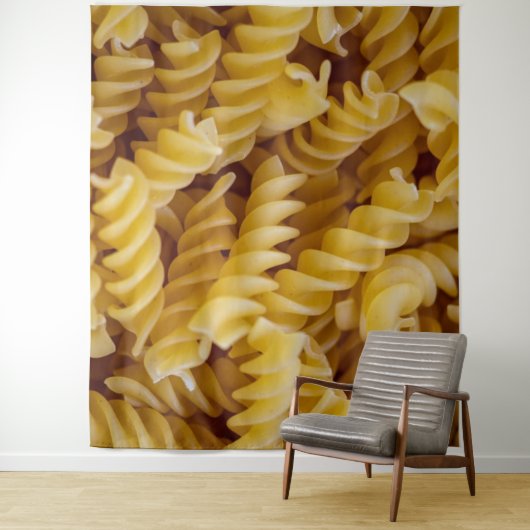 Pasta Fusilli Noodles Wandteppich (Beispiel)