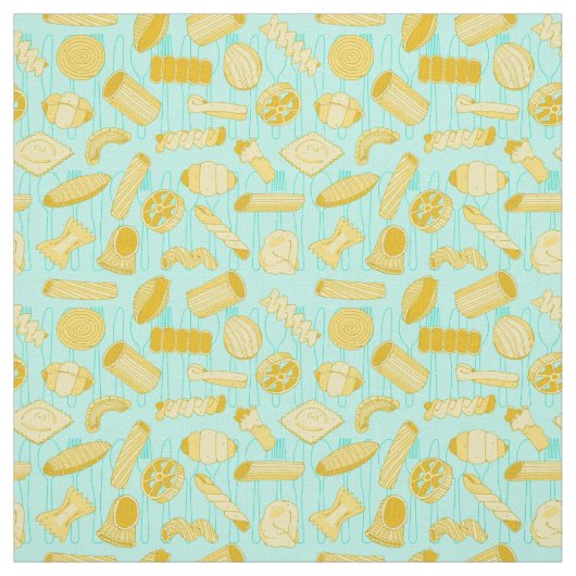 Pasta Gemustert Blau und Beige Stoff (Muster)