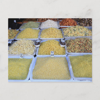 Pasta, Getreide, Korb, italienische Küche, Markt Postkarte