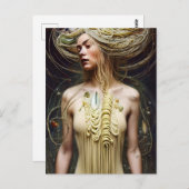 Pasta Goddess Postcard Postkarte (Vorne/Hinten)