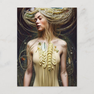 Pasta Goddess Postcard Postkarte