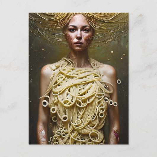 Pasta Goddess Postkarte (Vorderseite)