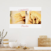 Pasta ist Glückspilster Poster (Küche)