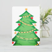 Pasta italienisches Restaurant Weihnachtskarte Feiertagskarte (Stehend Vorderseite)