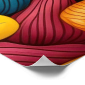 Pasta-Kunst Hintergrund GROSS Poster (Ecke)