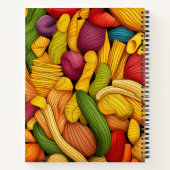 Pasta-Kunst Hintergrund Notizblock (Rückseite)