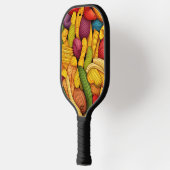 Pasta-Kunst Hintergrund Pickleball Schläger (Links)