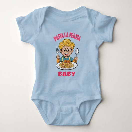 Pasta La Feasta Baby Strampler (Vorderseite)