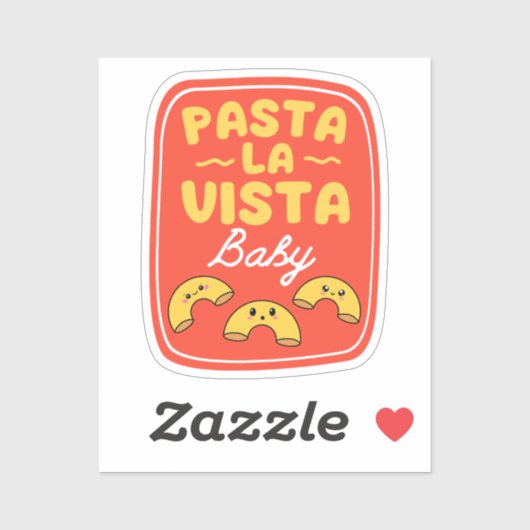 PASTA LA VISTA BABY AUFKLEBER (Blatt)