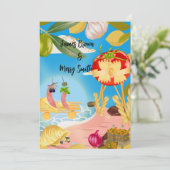 Pasta-Liebe bei der Shore Sausage Wedding Einladung (Stehend Vorderseite)