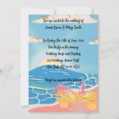 Pasta-Liebe bei der Shore Sausage Wedding Einladung (Rückseite)