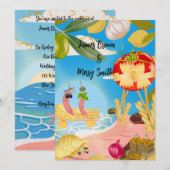 Pasta-Liebe bei der Shore Sausage Wedding Einladung (Vorne/Hinten)