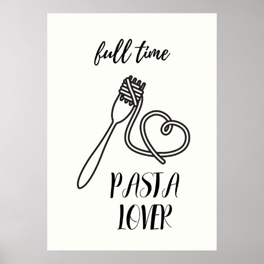 Pasta-Liebhaber Poster (Vorne)