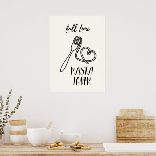 Pasta-Liebhaber Poster