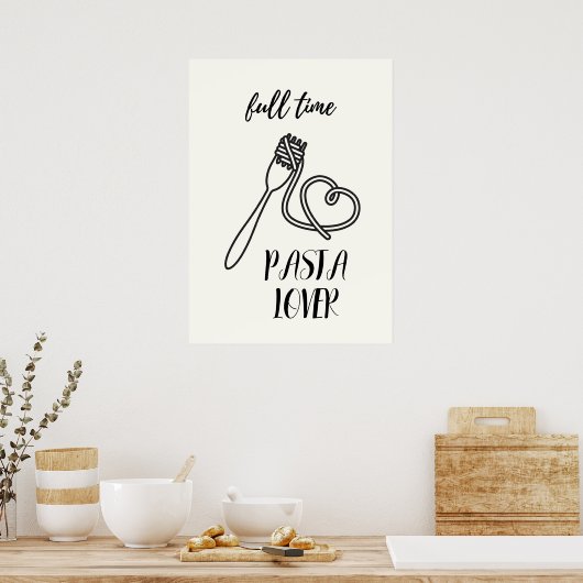 Pasta-Liebhaber Poster (Küche)