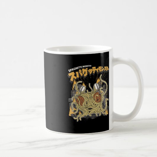 Pasta-Liebhaber Spaghetti-Monster-Anime Kaffeetasse (Rechts)