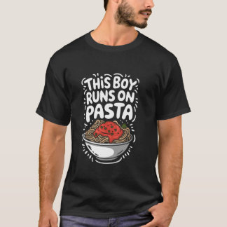 Pasta Lover Dieser Junge läuft auf Pasta, italieni T-Shirt