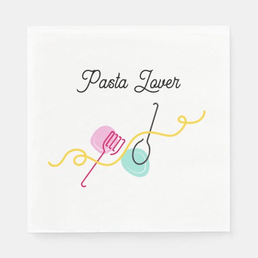 Pasta Lover Serviette (Vorderseite)