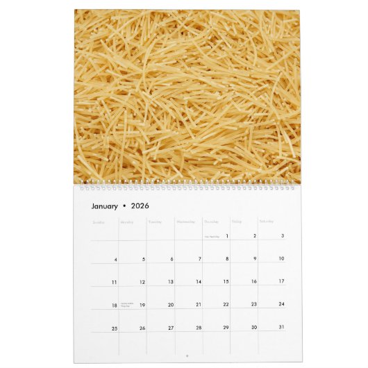 Pasta Lovers Kalender (Jan 2026)