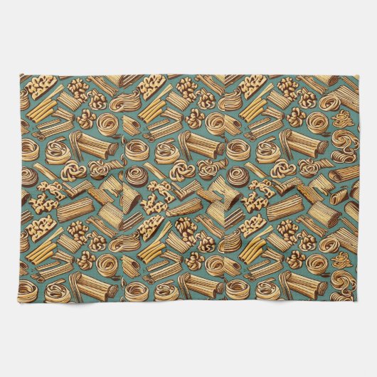 Pasta-Magie Geschirrtuch (Horizontal)