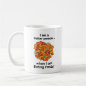 Pasta Makes Me Better Funny Pasta Lover  Kaffeetasse (Links)