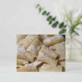 Pasta mit Parmesan-Käse Postkarte (Stehend Vorderseite)