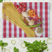 Pasta Mushroom Tomato Küchentücher (Gefaltet)