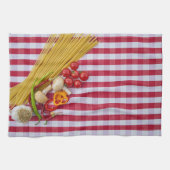 Pasta Mushroom Tomato Küchentücher (Horizontal)