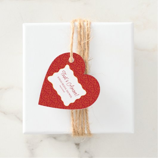 Pasta-Muster, das eher italienisches Brautparty is Geschenkanhänger (Beispiel)