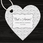 Pasta-Muster, das eher italienisches Brautparty is Geschenkanhänger