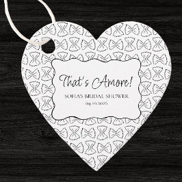 Pasta-Muster, das eher italienisches Brautparty is Geschenkanhänger