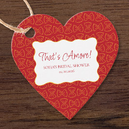 Pasta-Muster, das eher italienisches Brautparty is Geschenkanhänger