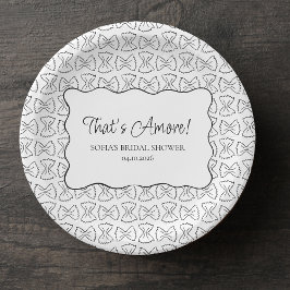 Pasta-Muster, das eher italienisches Brautparty is Pappteller