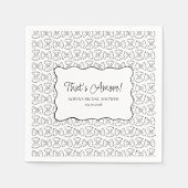 Pasta-Muster, das eher italienisches Brautparty is Serviette (Vorderseite)