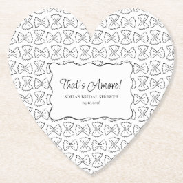 Pasta-Muster, das eher italienisches Brautparty is Untersetzer