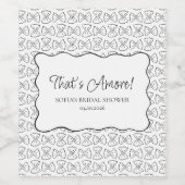 Pasta-Muster, das eher italienisches Brautparty is Weinetikett (Einzelnes Label)