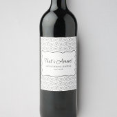 Pasta-Muster, das eher italienisches Brautparty is Weinetikett