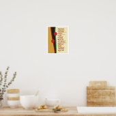 Pasta Names Kitchen Art Poster (Küche)