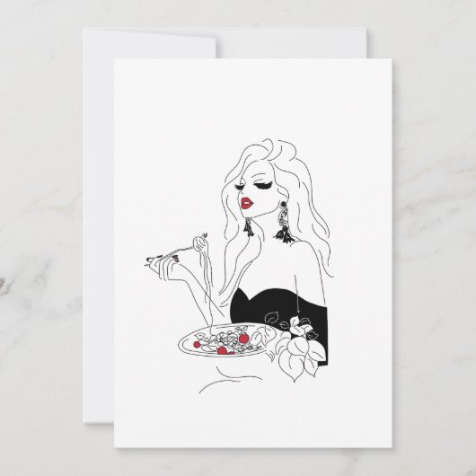 Pasta Night Einladung (Vorderseite)