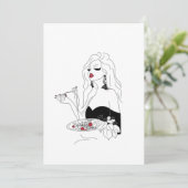 Pasta Night Einladung (Stehend Vorderseite)