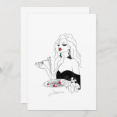 Pasta Night Einladung (Vorne/Hinten)