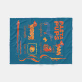 Pasta P Dog Funny Dachshund Dog Pasta Foodie Dog S Fleecedecke (Vorderseite (Horizontal))