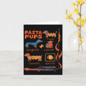 Pasta P Dog Funny Dachshund Dog Pasta Foodie Dog S Karte (Gelbe Blume)