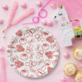 Pasta & Pacifiers Hand Drawn Italian Baby Shower Pappteller (Party)