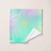 Pasta Pale Türkis Pink Abstrakte Kunst Badhandtuch Set (Waschlappen)