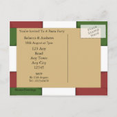 Pasta-Party Einladung (Rückseite)