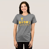 Pasta-Party Tri-Blend Shirt (Vorderseite voll)