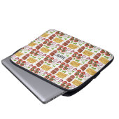 Pasta Pattern individuelle Laptop-Ärmel Laptopschutzhülle (Vorne Knopf)