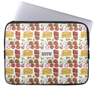 Pasta Pattern individuelle Laptop-Ärmel Laptopschutzhülle